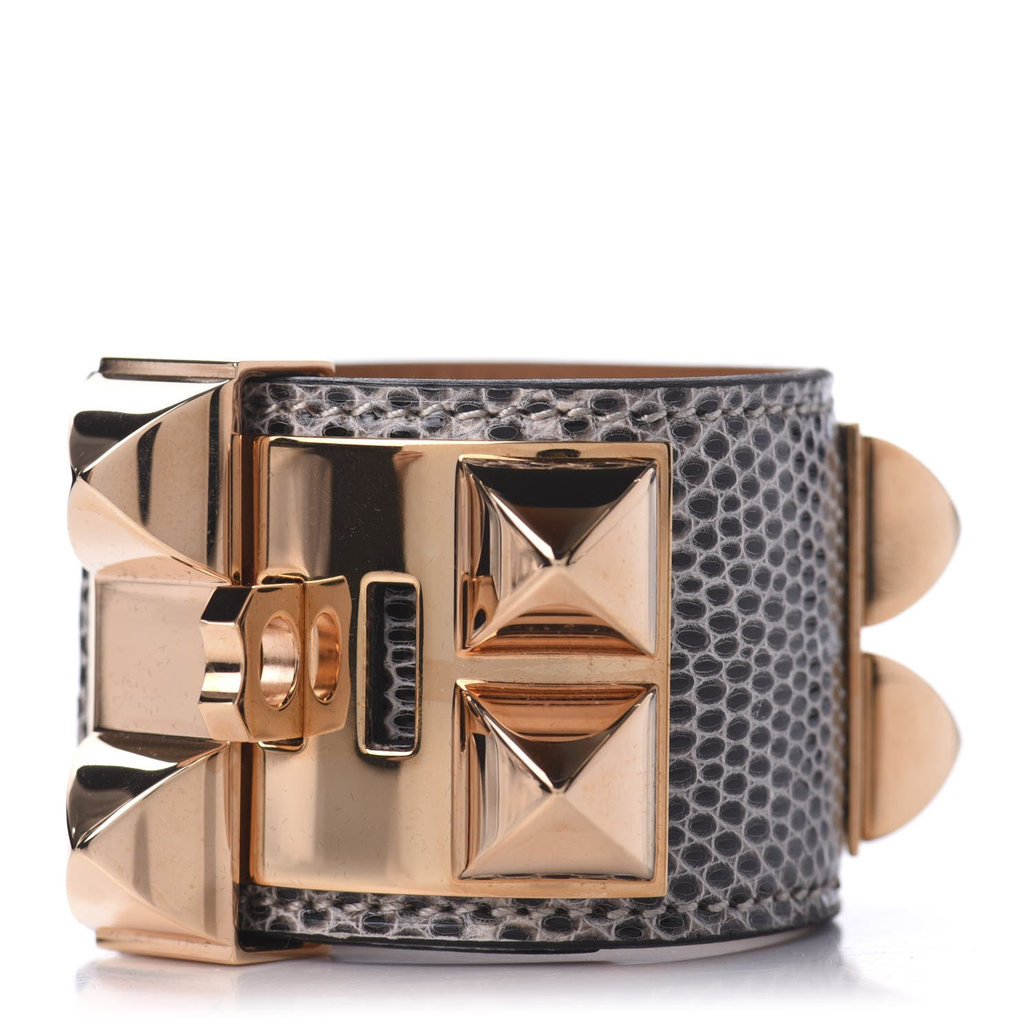 Hermes Lizard Collier De Chien CDC Bracelet T2 Ombre 3 of 5