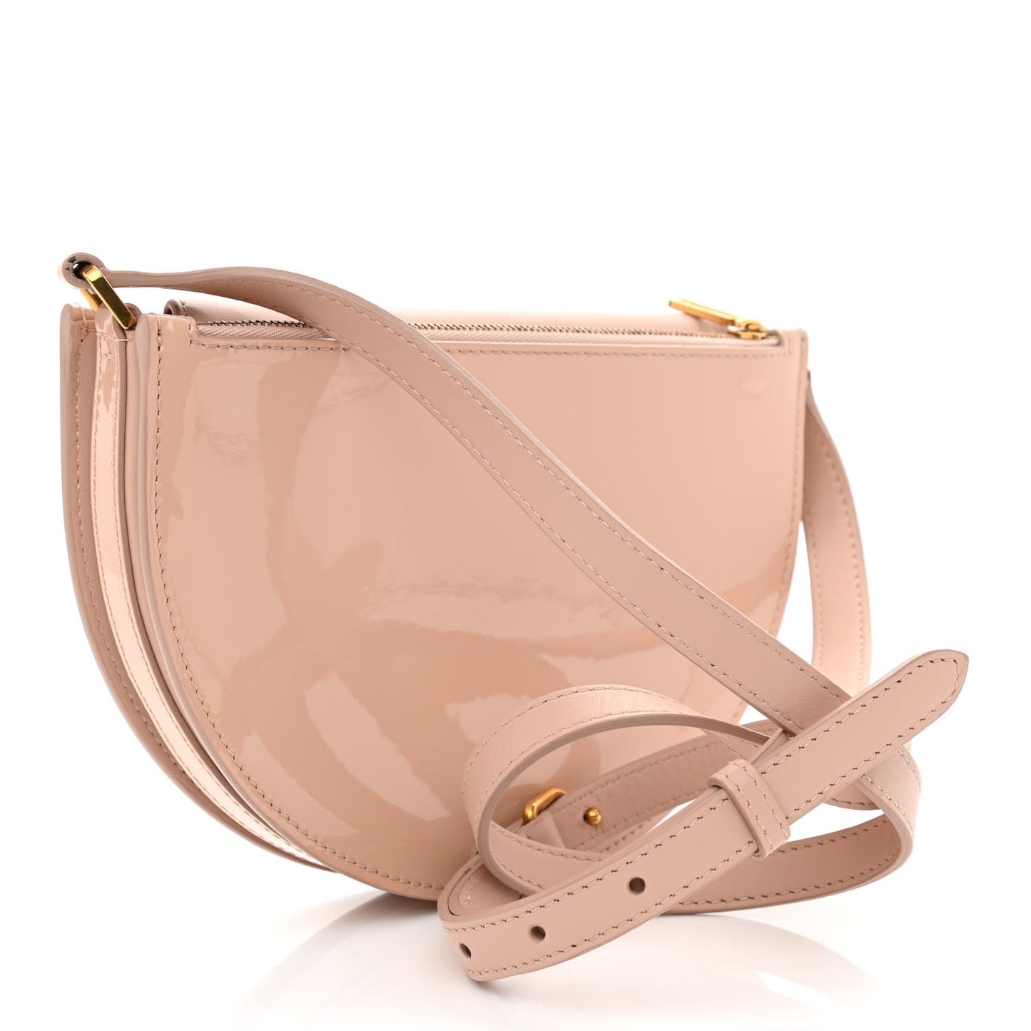 Patent Small D Crossbody Bag Pink