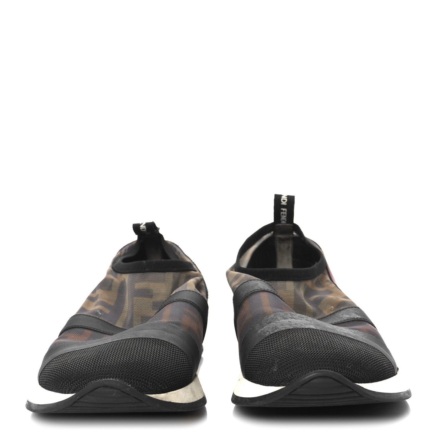 Technical Mesh Tulle FF Slip On Sneaker 37.5 Red Tobacco