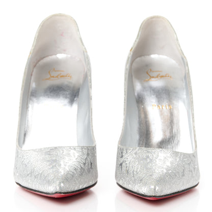 Christian Louboutin Glitter Specchio Hot Chick 100 Pumps 40.5 Silver 2 of 9