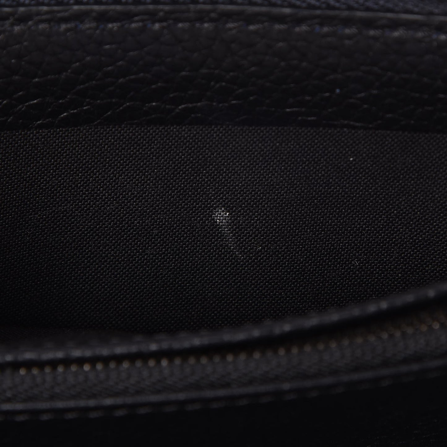 Silky Calf Zip Around Coat Wallet Midnight Black