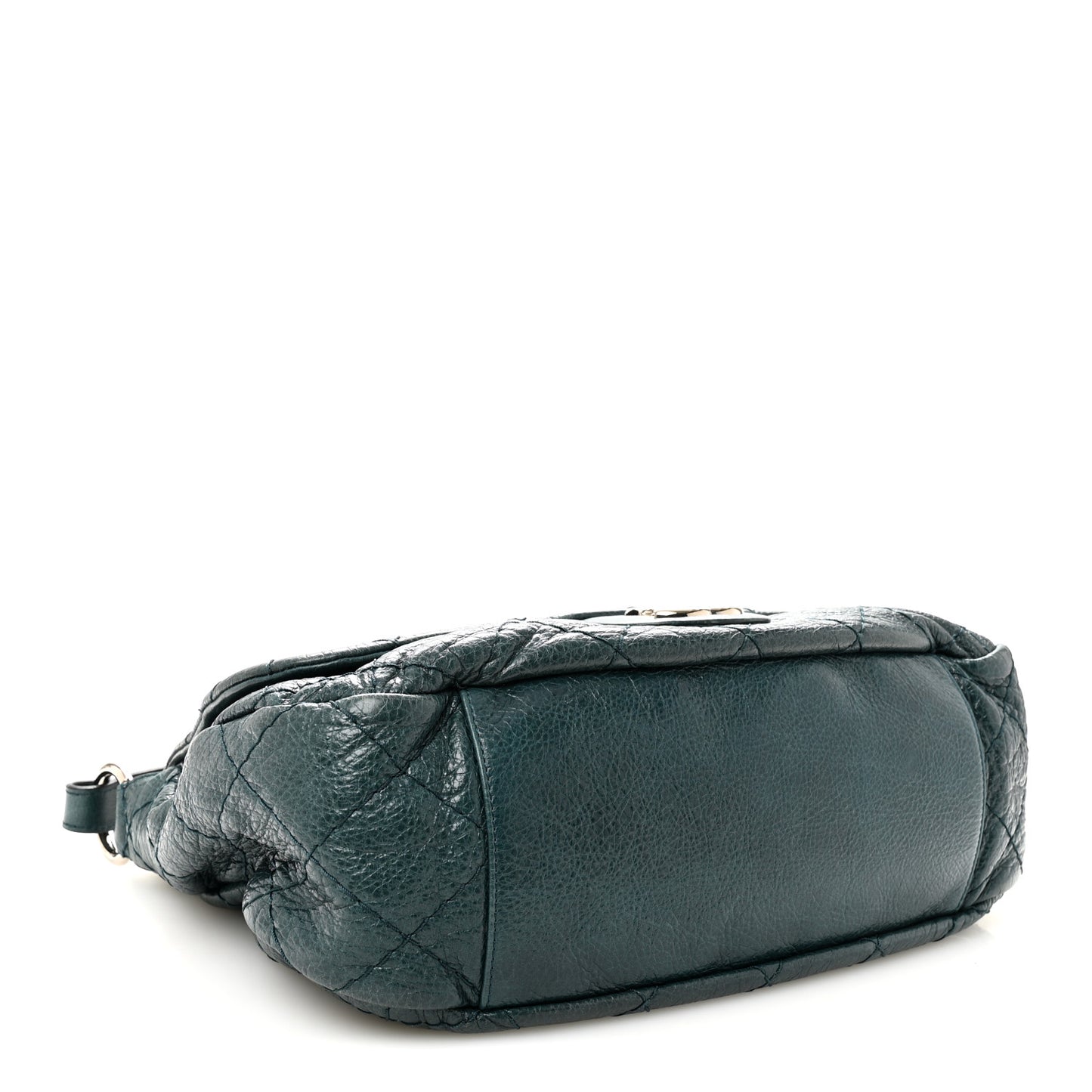 Glazed Calfskin Stitched XL On The Road Flap Blue