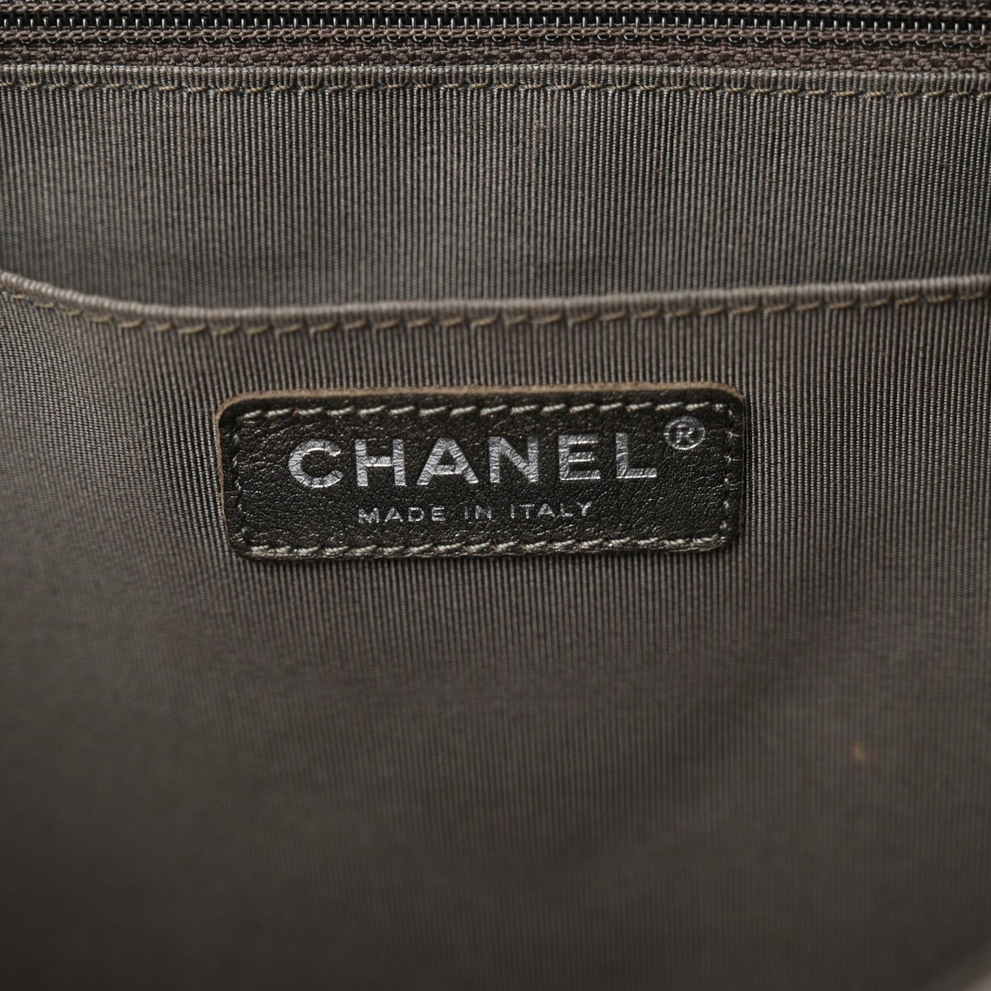 Metallic Calfskin Quilted Small XXL Travel Flap Bag Dark Silver