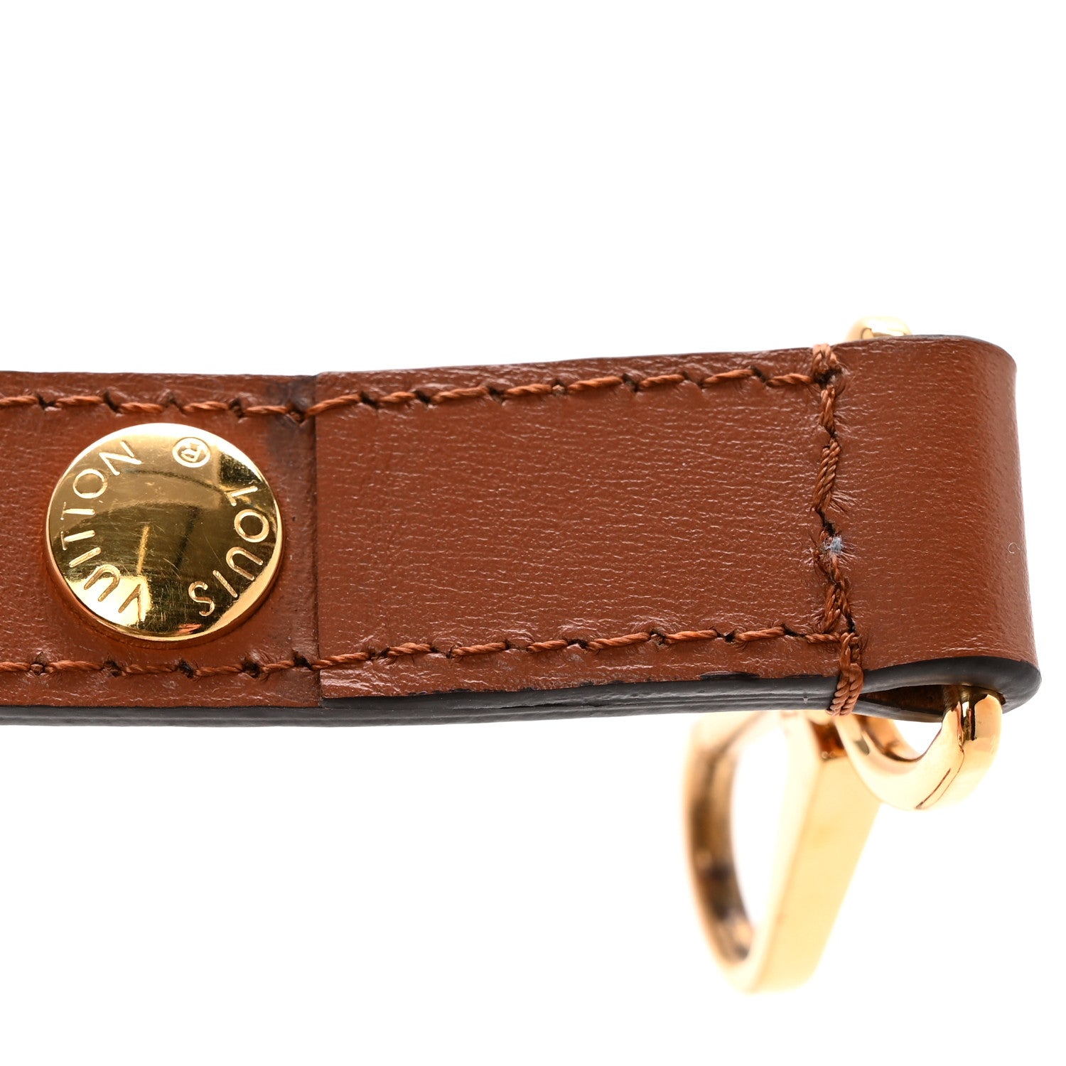 Louis Vuitton lv brown calfskin strap 6 of 6