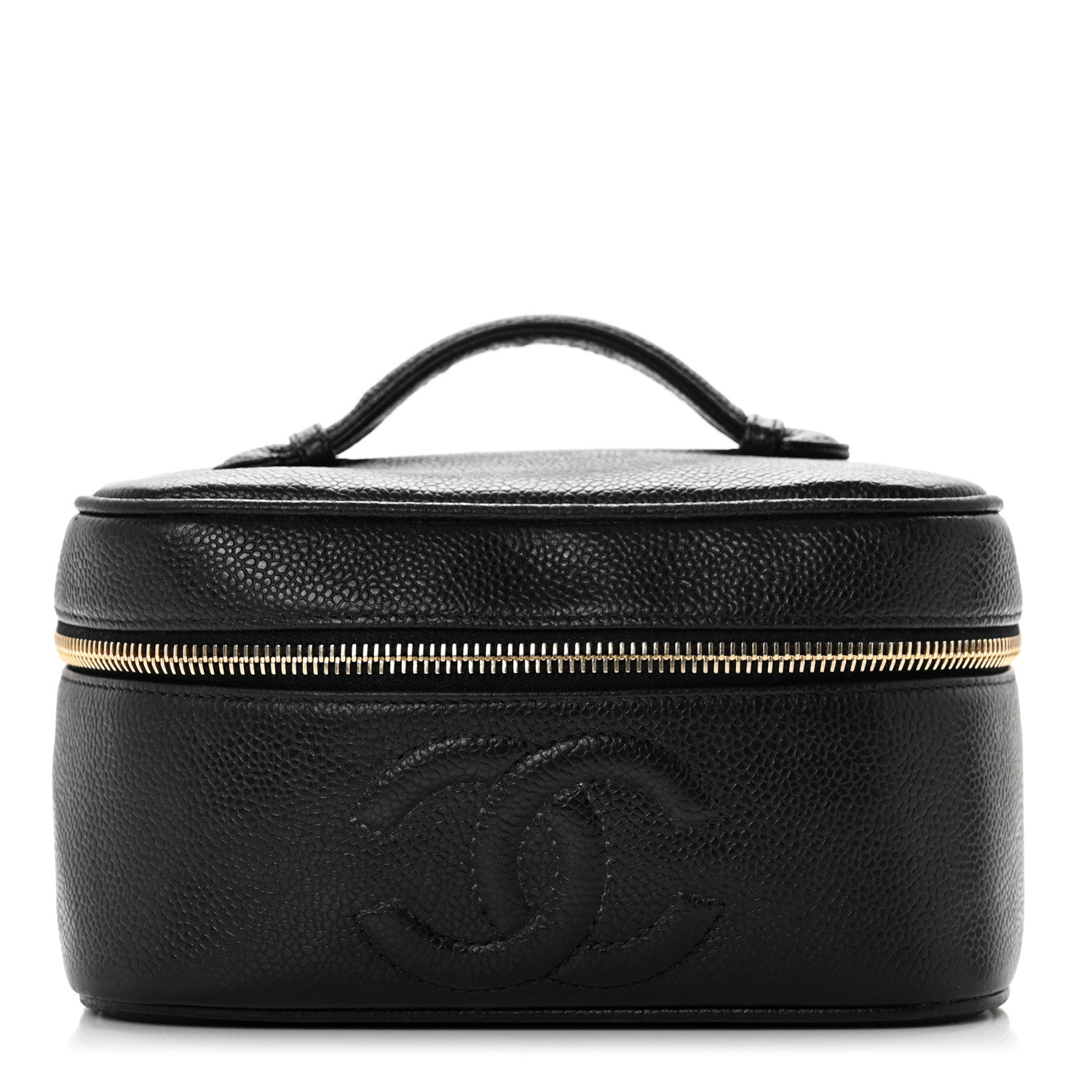 Chanel Caviar Vanity Cosmetic Case Black 1 of 6