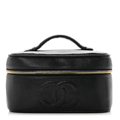 Chanel Caviar Vanity Cosmetic Case Black 1 of 6