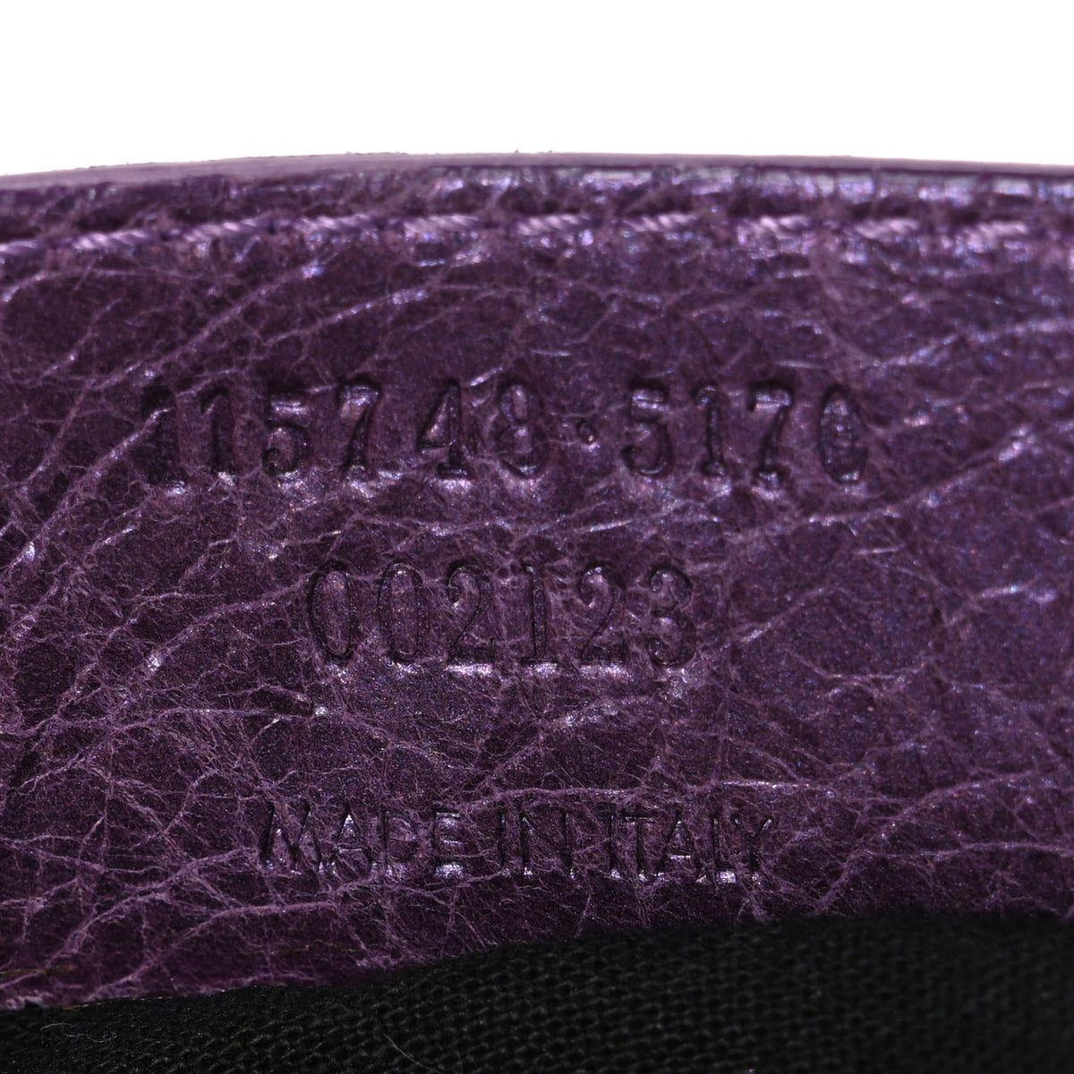 Balenciaga Agneau Classic Hardware City Metallic Purple 8 of 12
