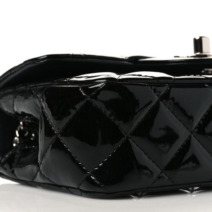 Chanel Patent Calfskin Quilted Extra Mini Rectangular Flap Black 4 of 11