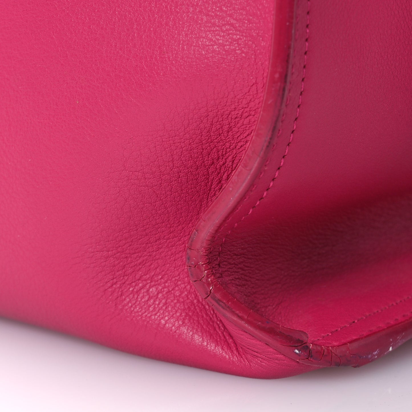 Calfskin Medium Classic Y Cabas Fuchsia