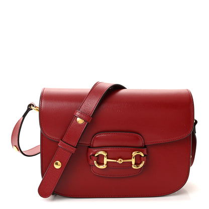 Gucci Azalea Calfskin Horsebit 1955 Shoulder Bag New Cherry Red 1 of 9