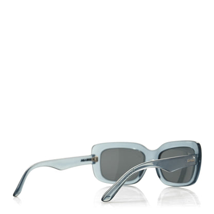 Prada Acetate Square Sunglasses SPR 23M Transparent Blue 4 of 9