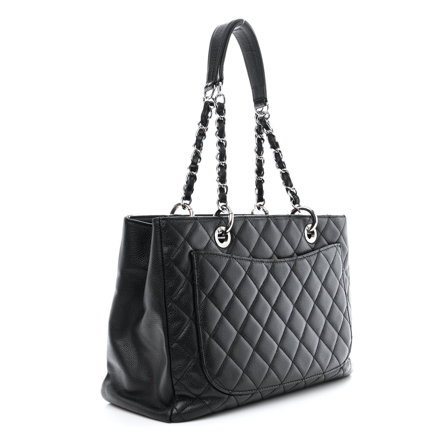 Chanel Caviar Quilted Grand Shopping Tote GST Black 3 of 11