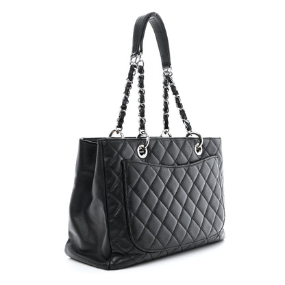 Chanel Caviar Quilted Grand Shopping Tote GST Black 3 of 11