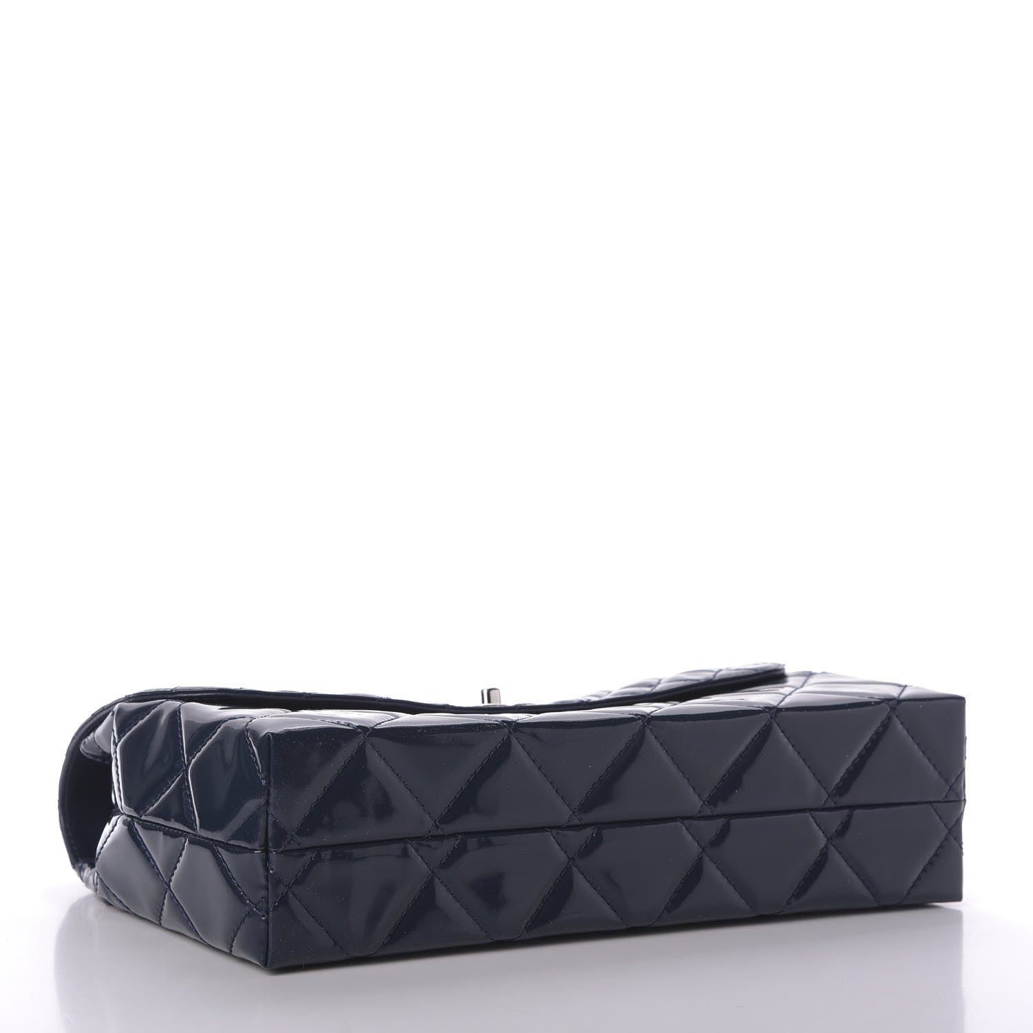 Chanel Vinyl Quilted In the Business Flap Bag Navy Blue 4 of 9