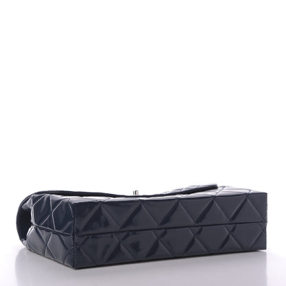 Chanel Vinyl Quilted In the Business Flap Bag Navy Blue 4 of 9