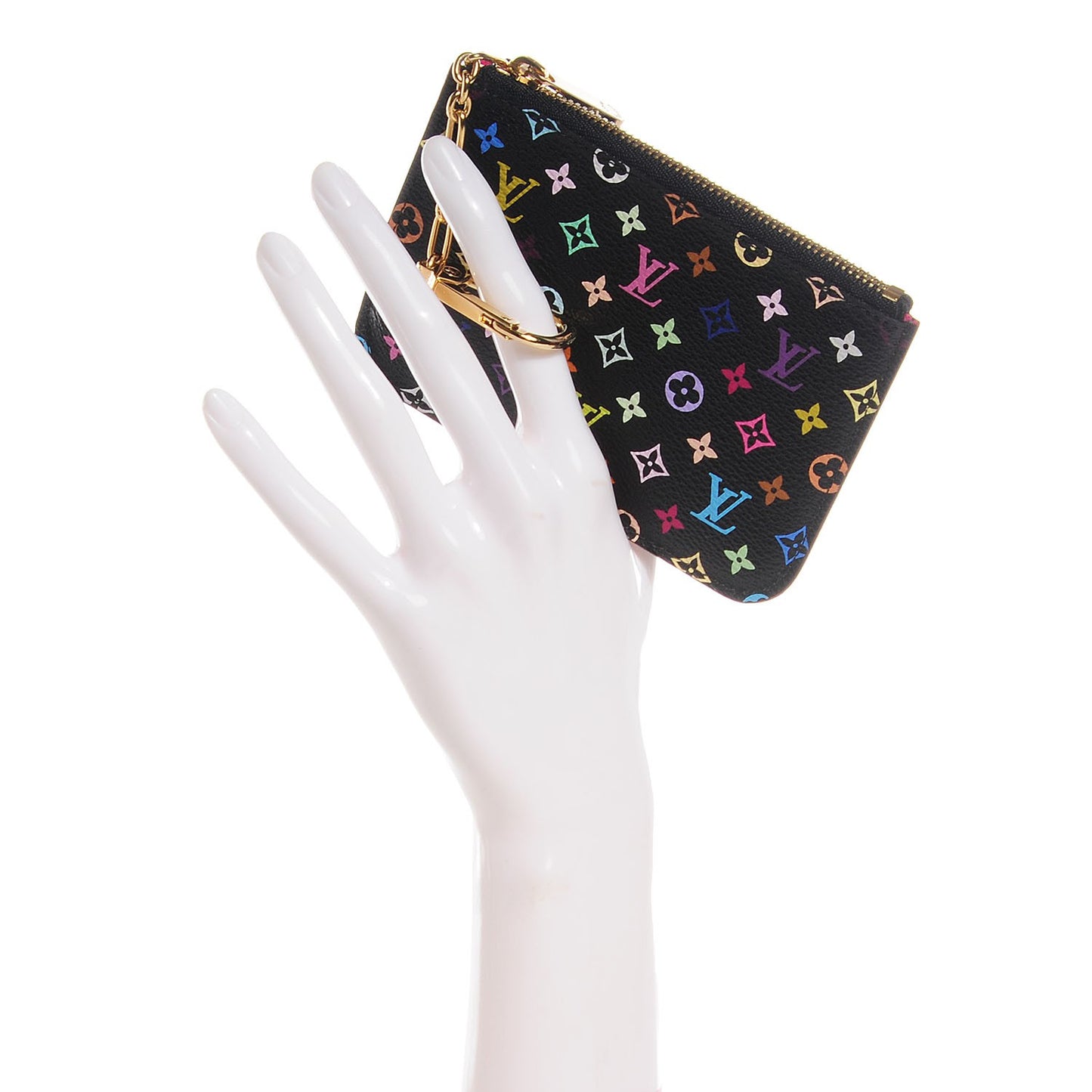 Monogram Multicolor Key Pouch Black Grenade