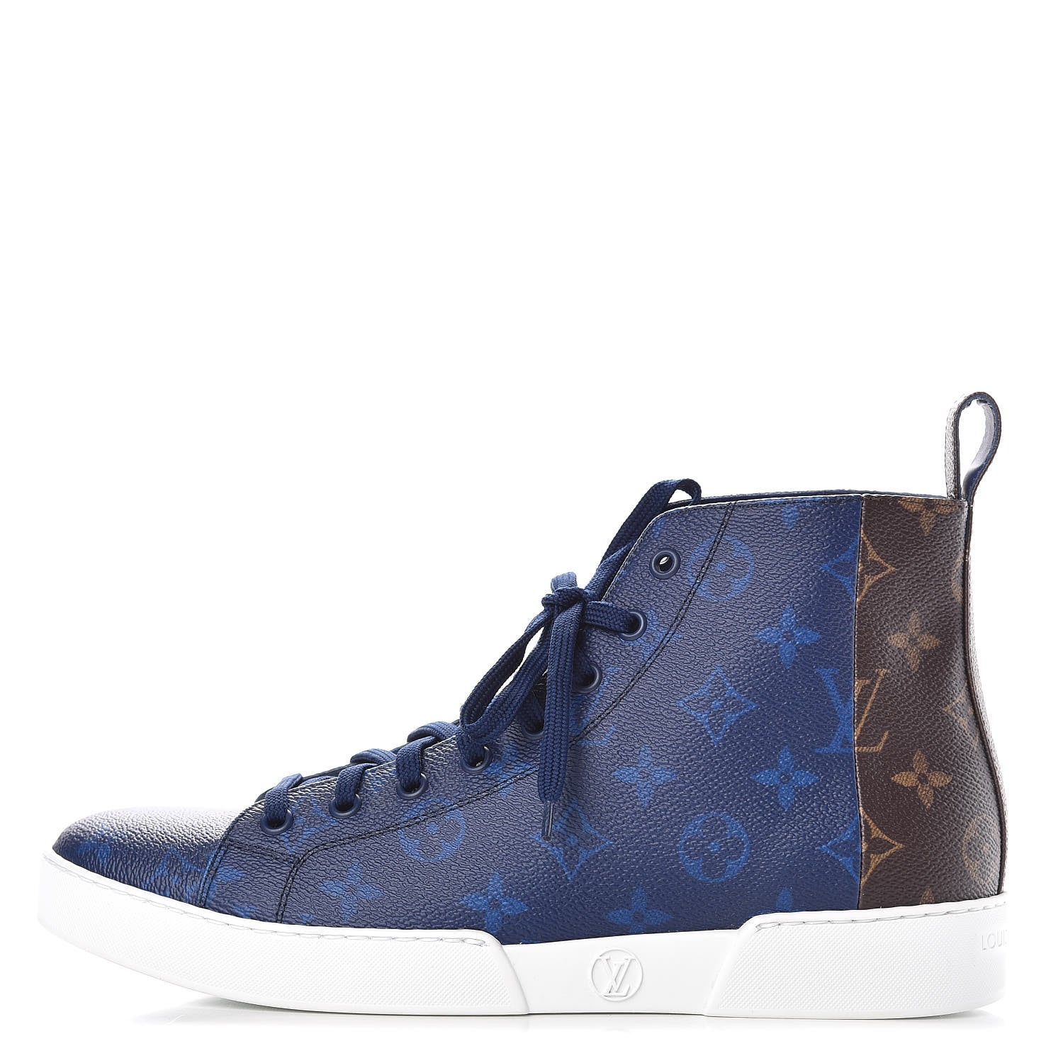 Louis Vuitton Monogram Match Up Sneakers 7 Pacific Blue 1 of 9