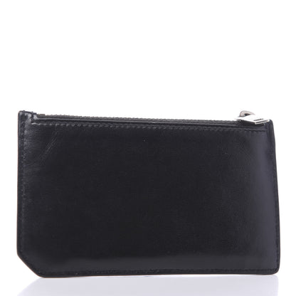 Saint Laurent Calfskin Eclair Fragments Studded Zip Pouch Card Holder Black 2 of 7