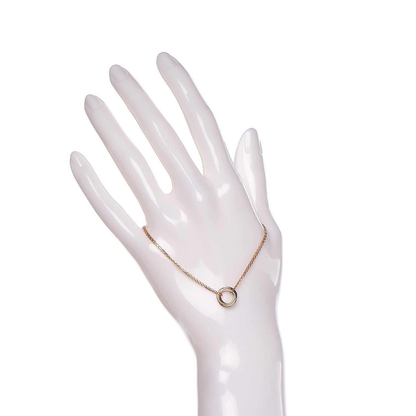 18K Pink Yellow White Gold Trinity Bracelet