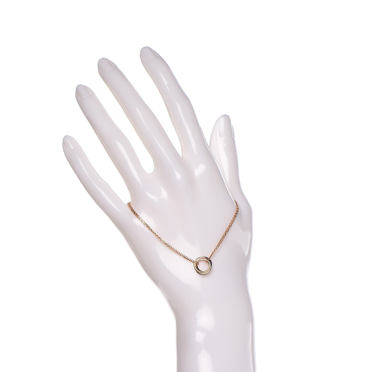Cartier 18K Pink Yellow White Gold Trinity Bracelet 2 of 5