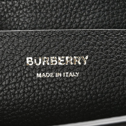 Burberry Grainy Calfskin Vintage Check Note Crossbody Bag Black 6 of 9