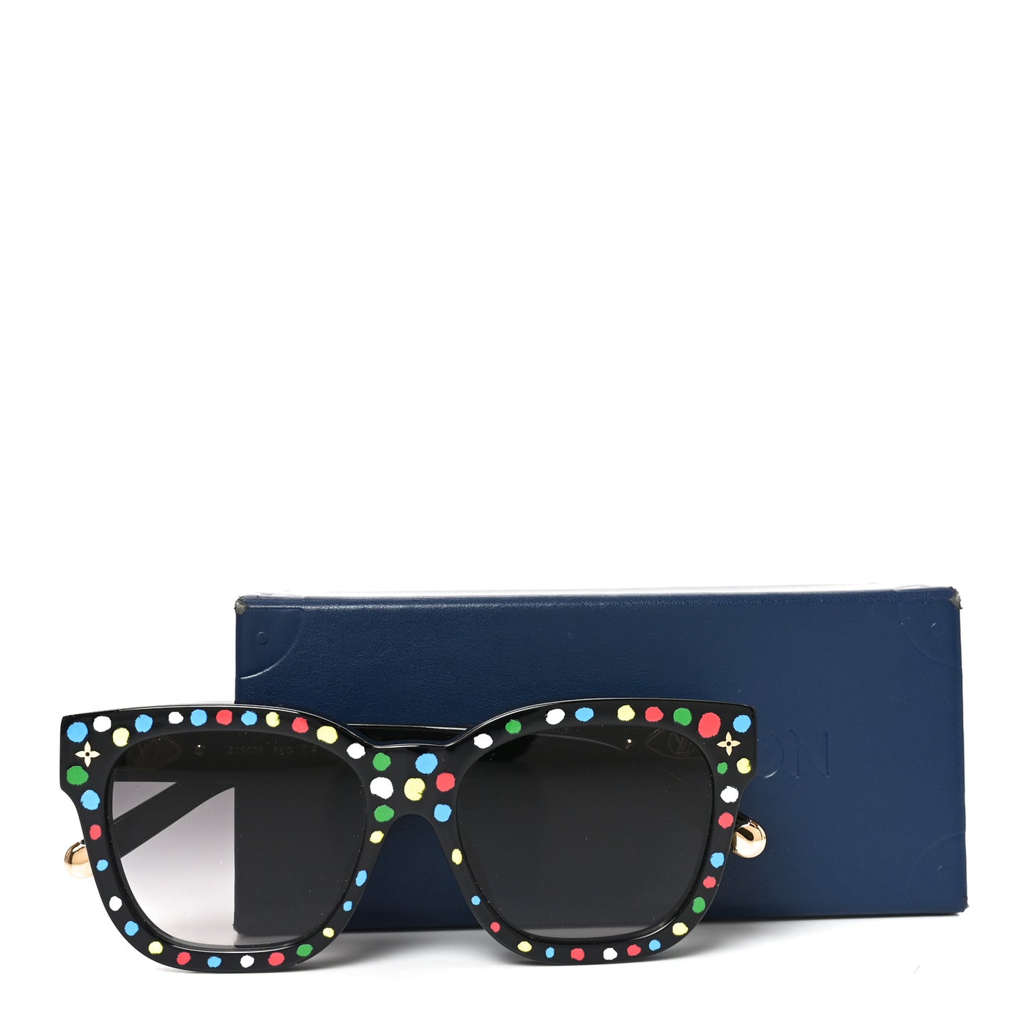 LV X YK Acetate Painted Dots Sunglasses Z1903E Black Multicolor
