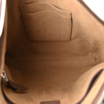 Gucci GG Supreme Monogram Tian Web Medium Flat Messenger Beige Multicolor New Acero 5 of 11
