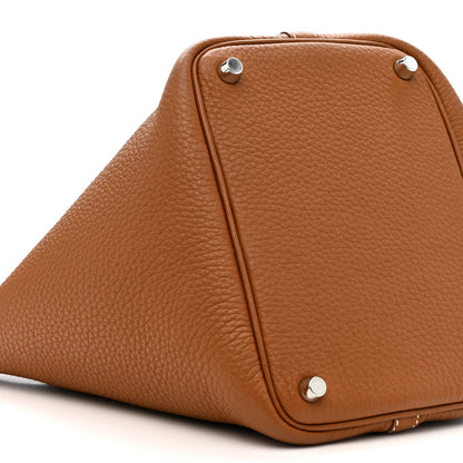 Hermes Taurillon Clemence Picotin Lock 18 PM Gold 9 of 11