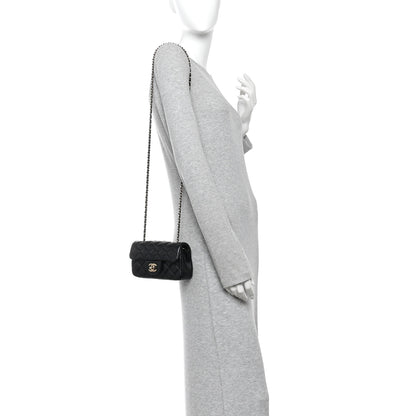 Chanel Lambskin Quilted Extra Mini Flap Black 2 of 10