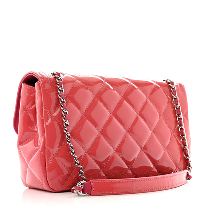 Chanel Patent Quilted Small Coco Shine Flap Pink 3 of 13