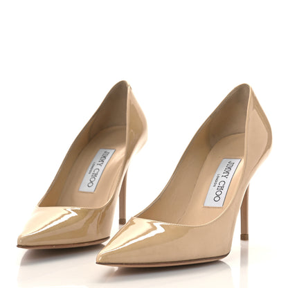 Jimmy Choo Patent Agnes 85 Pumps 36.5 Nude 4 of 9