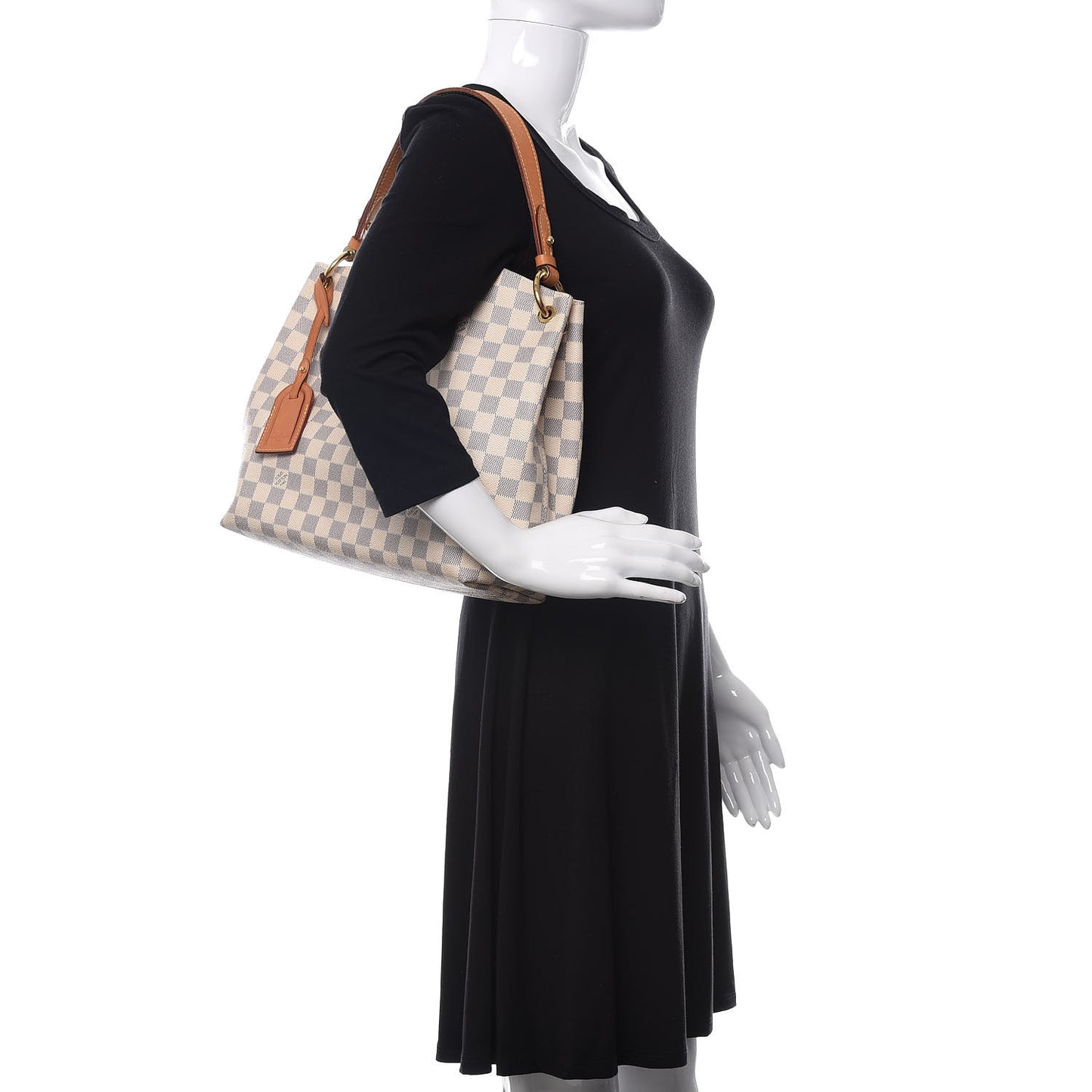 Damier Azur Graceful PM Rose Ballerine