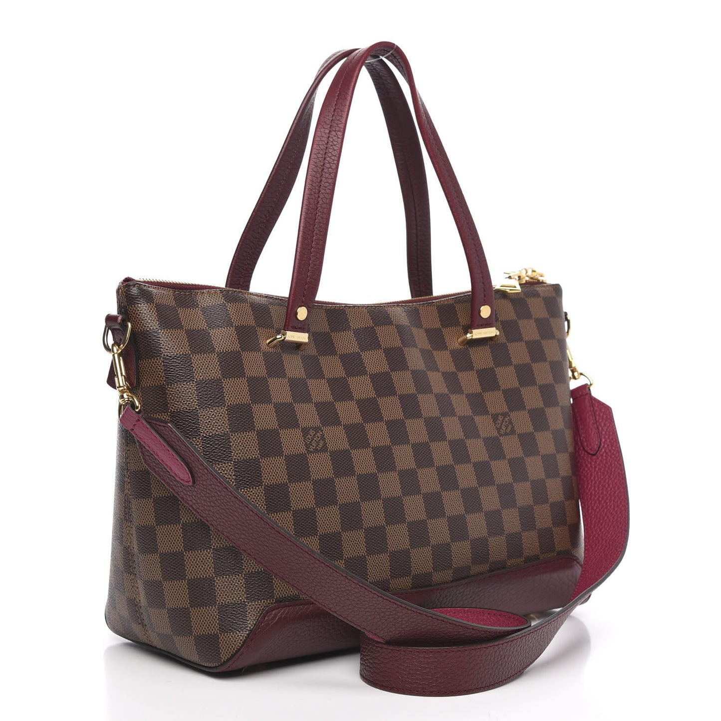 Damier Ebene Cuir Taurillon Hyde Park Fuchsia