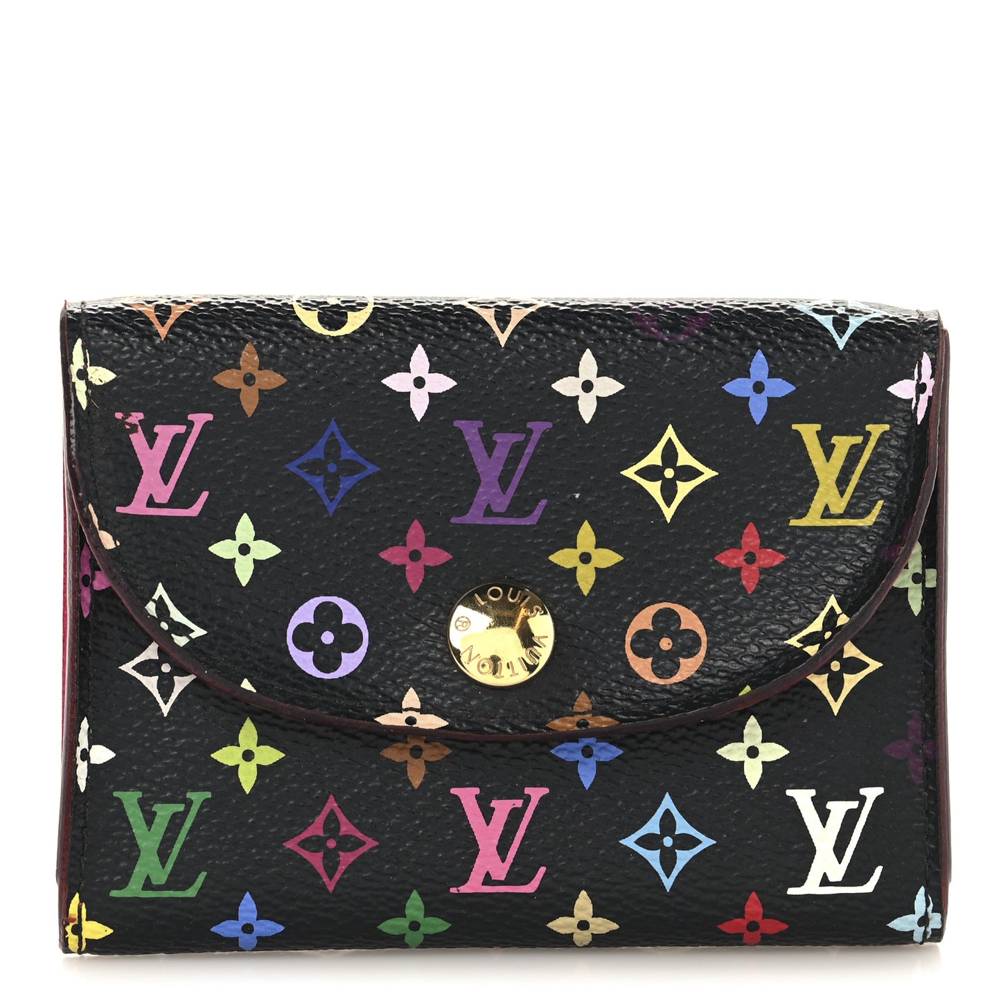 Monogram Multicolor Business Card Holder Black Grenade