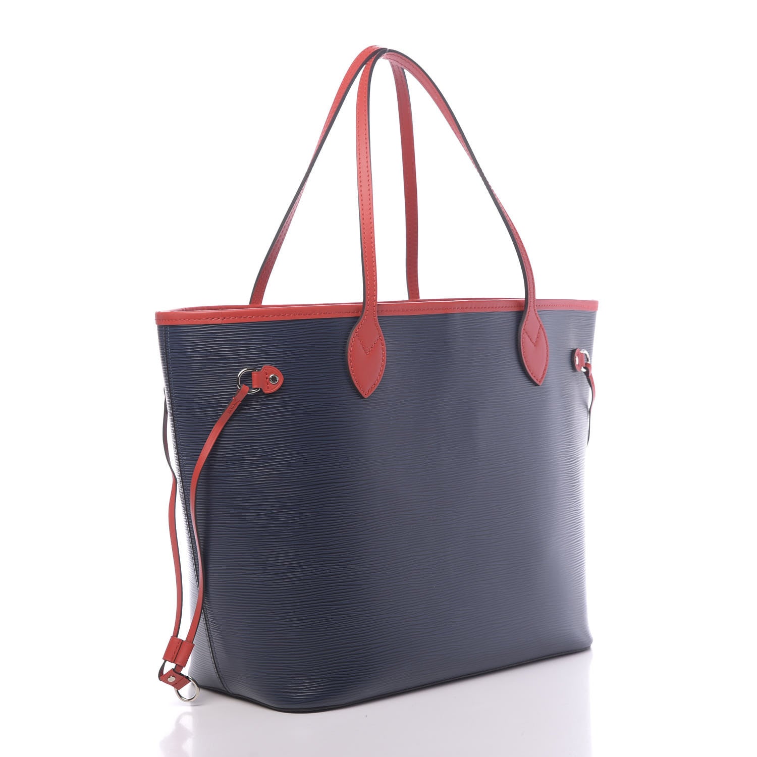 Louis Vuitton Epi Neverfull MM Indigo Coquelicot 3 of 12