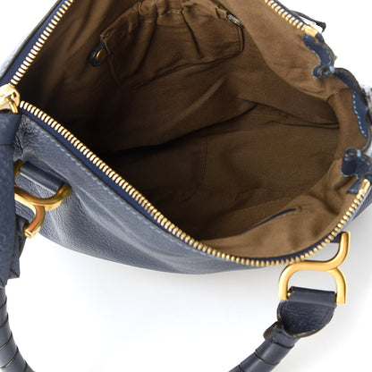 Chloe Calfskin Medium Marcie Satchel Royal Navy 5 of 9