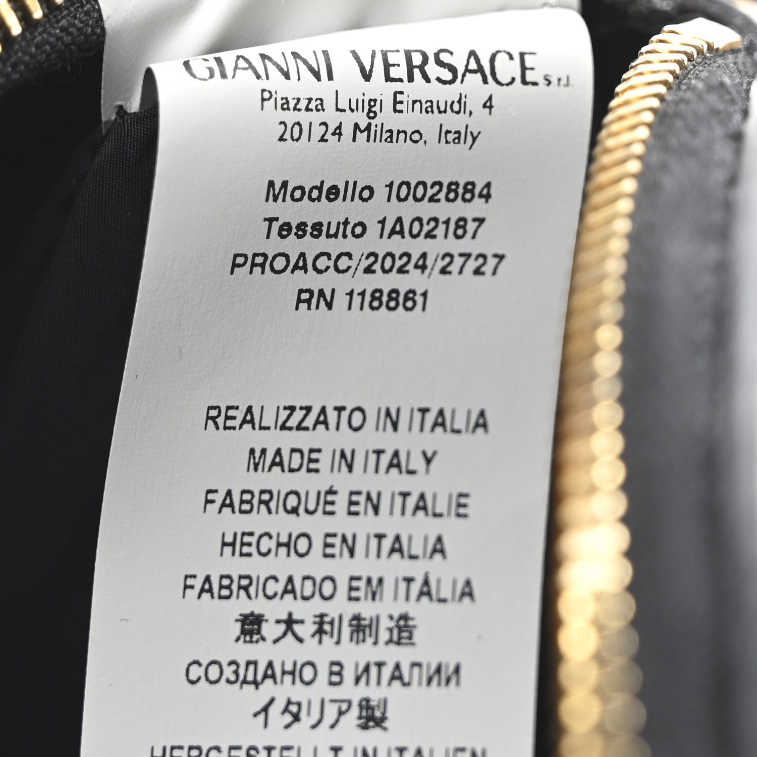 Versace Grained Calfskin Vanitas Medea Belt Bag Taupe 7 of 10