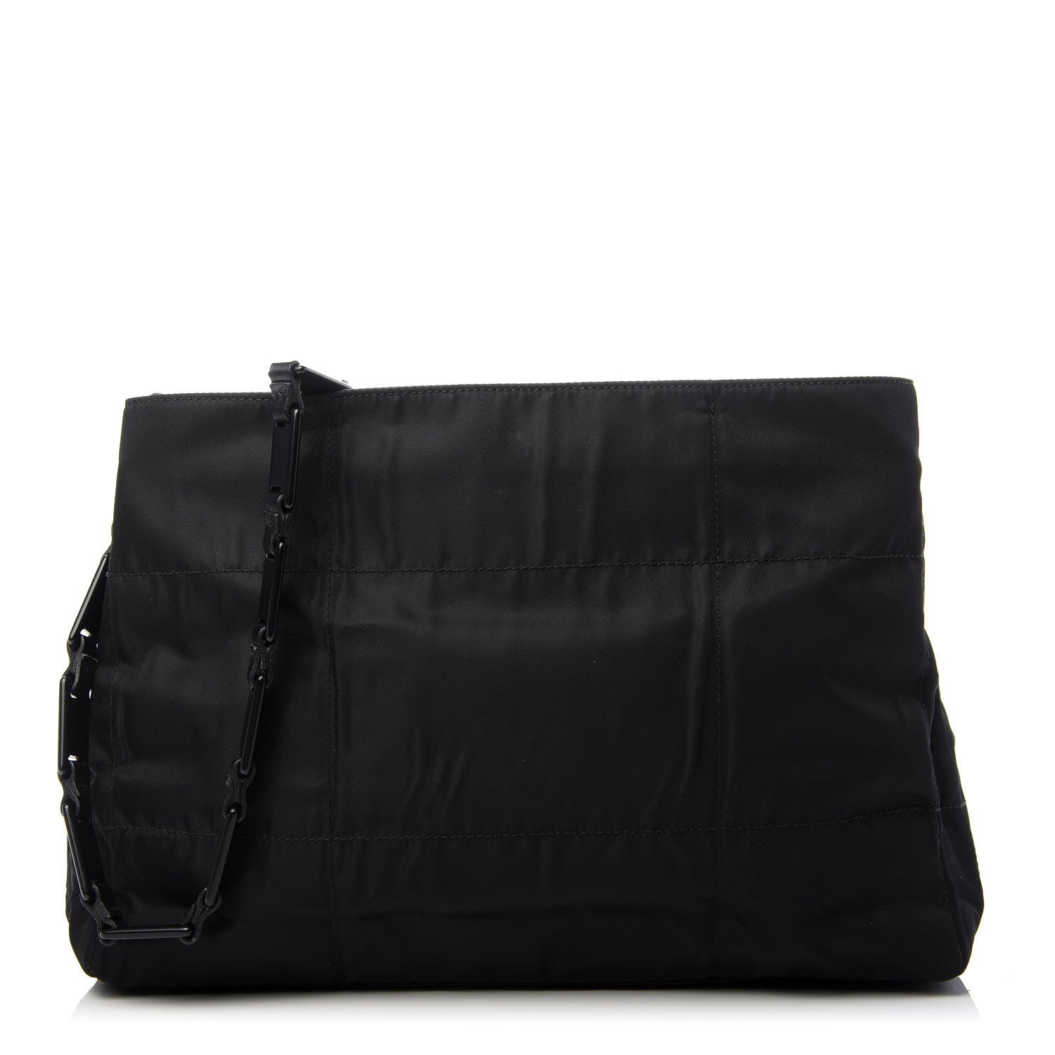 Prada Tessuto Nylon Chain Tote Black 1 of 10