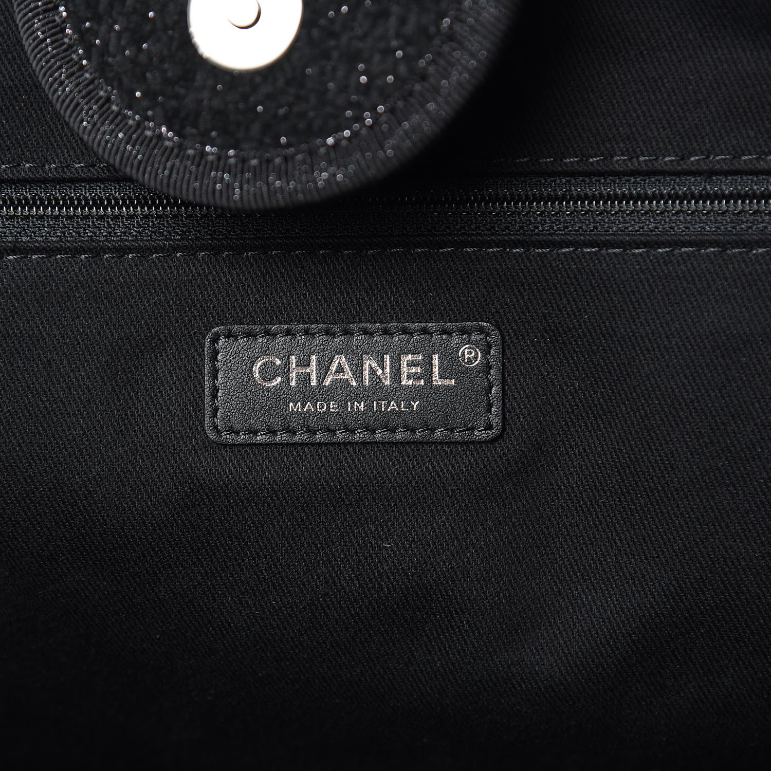 Chanel Lurex Boucle Medium Deauville Tote Black 6 of 9