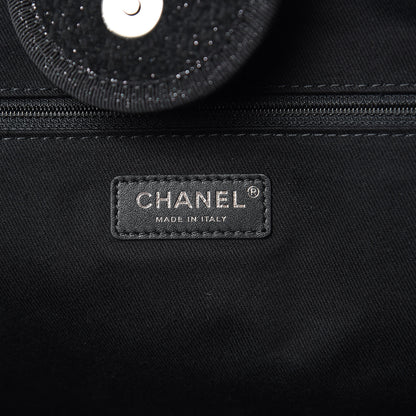 Chanel Lurex Boucle Medium Deauville Tote Black 6 of 9