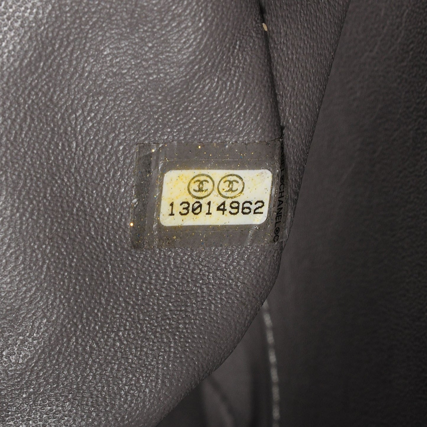 Caviar Quilted Jumbo Single Flap Grey