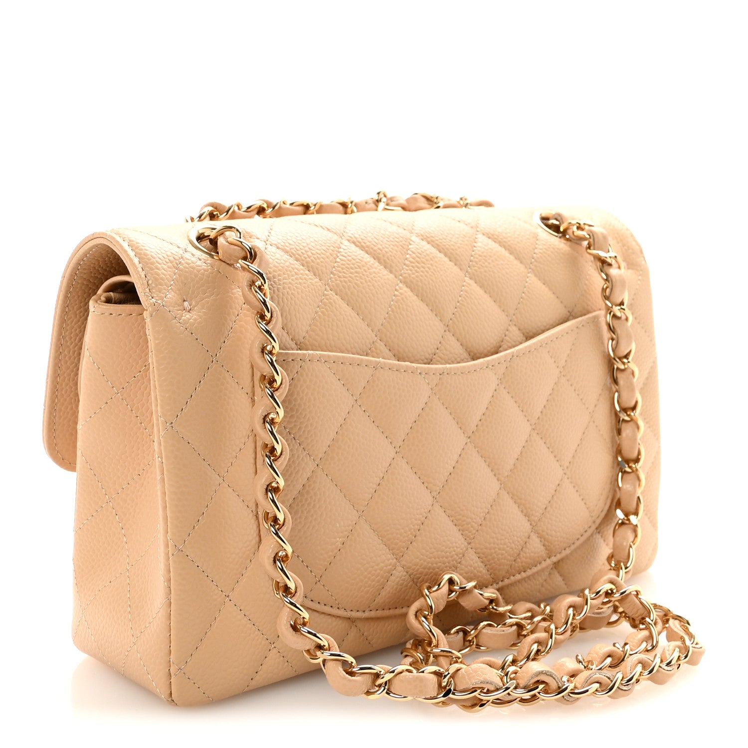 Chanel Caviar Quilted Small Double Flap Beige 1864429 – FASHIONPHILE
