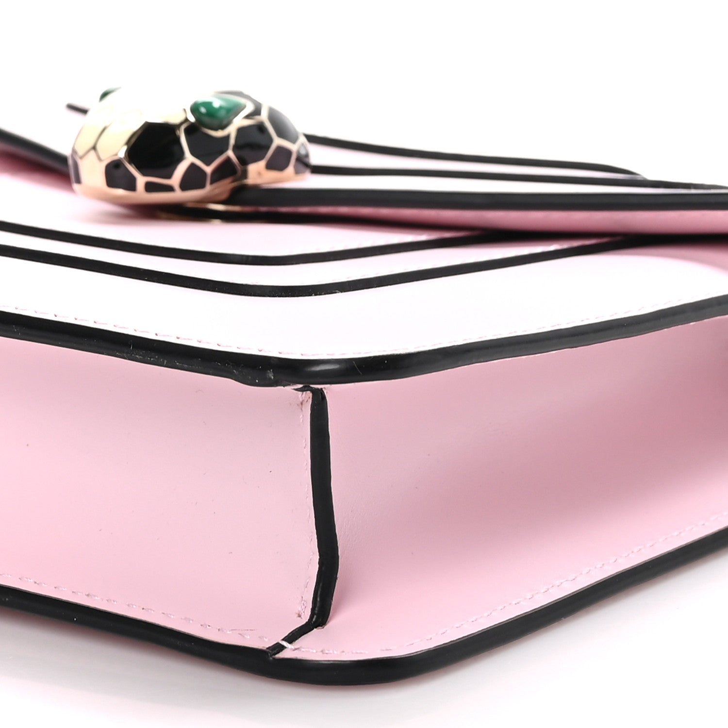 Bulgari Calfskin Small Serpenti Forever Snake Strap Crossbody Bag Light Pink 10 of 10