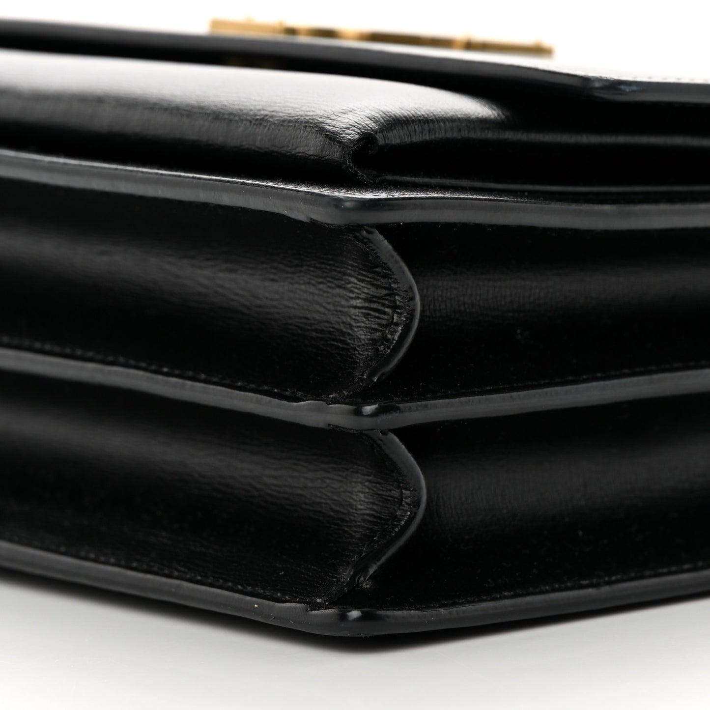 SAINT LAURENT Calfskin Medium Monogram Sunset Black