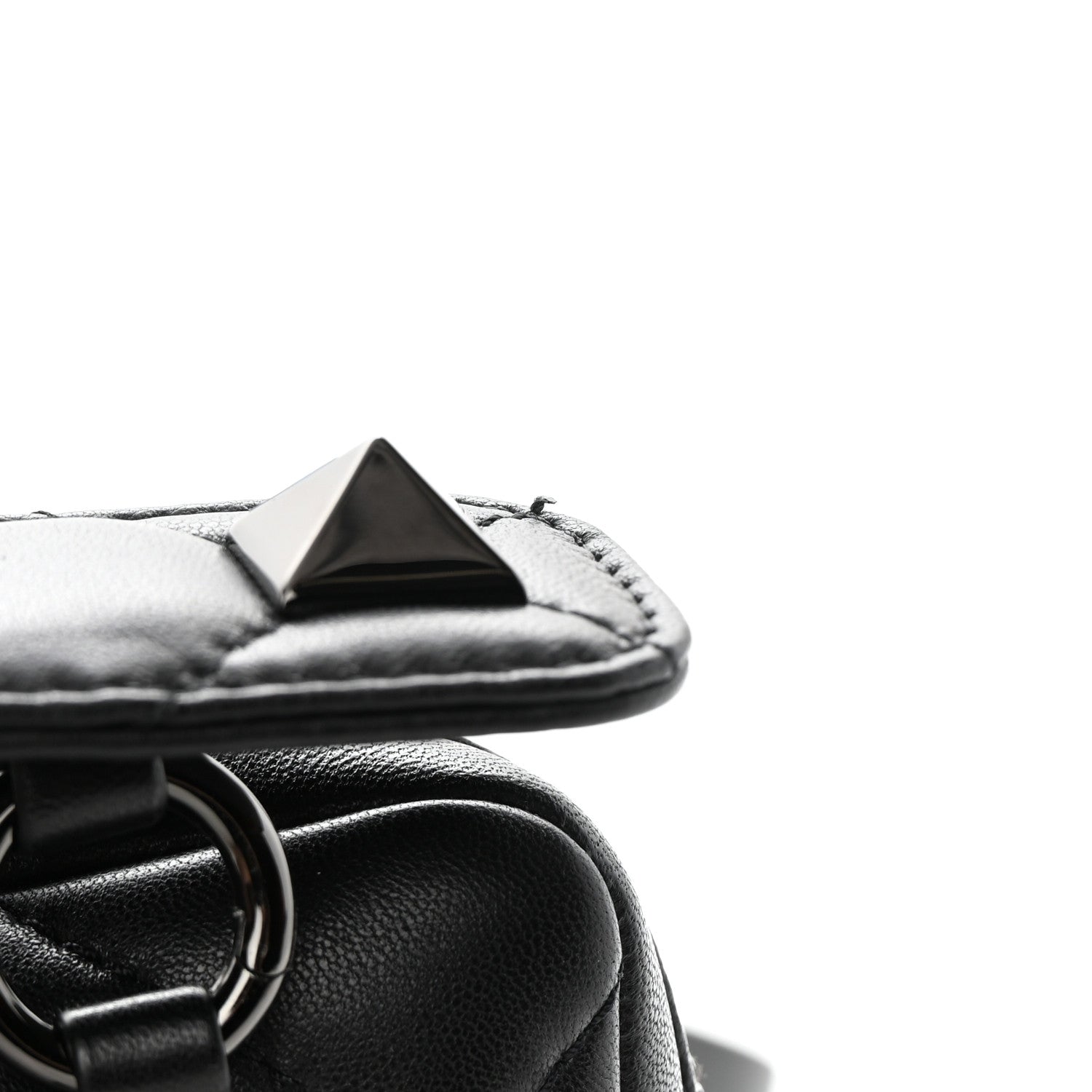 Valentino Garavani Nappa Monochrome Roman Stud Crossbody Bag Black 11 of 11