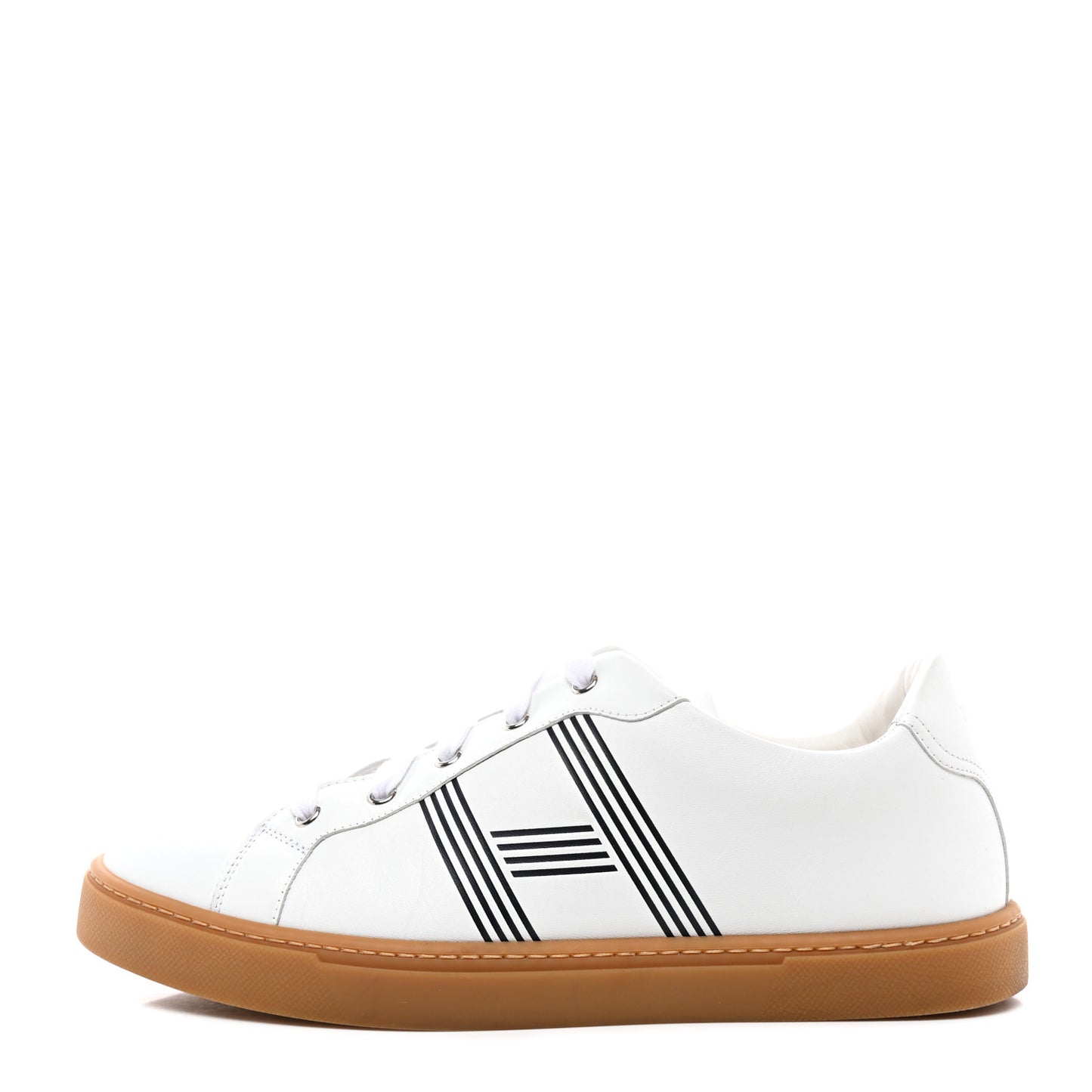 Calfskin Mens Advantage Sneakers 43 White Black
