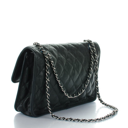 Chanel Caviar Quilted Large French Riviera Flap Black 3 of 7