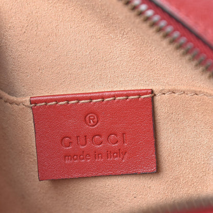 Gucci Calfskin Matelasse GG Marmont Belt Bag 85 34 Hibiscus Red 6 of 13