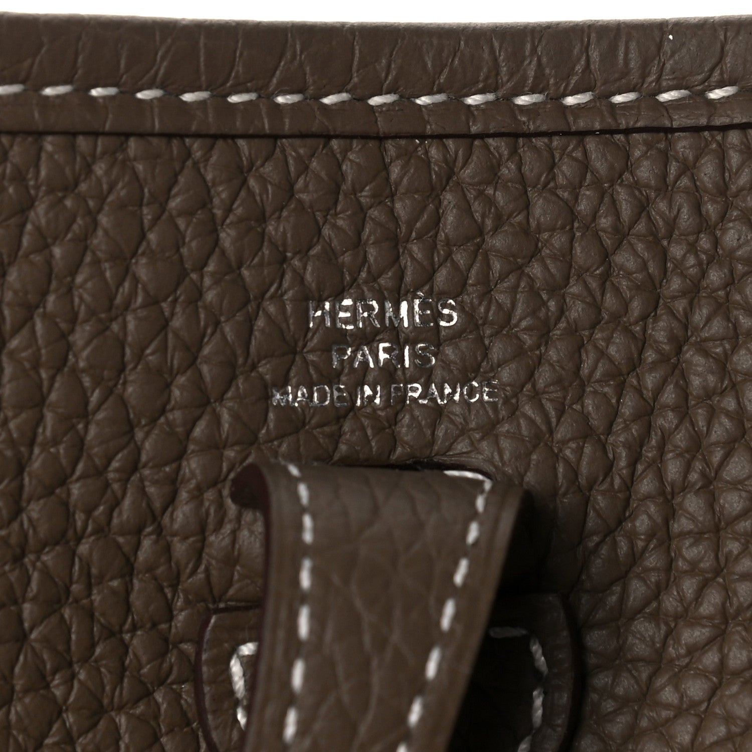Hermes Taurillon Clemence Amazone Evelyne TPM Etoupe Bleu Indigo 6 of 11