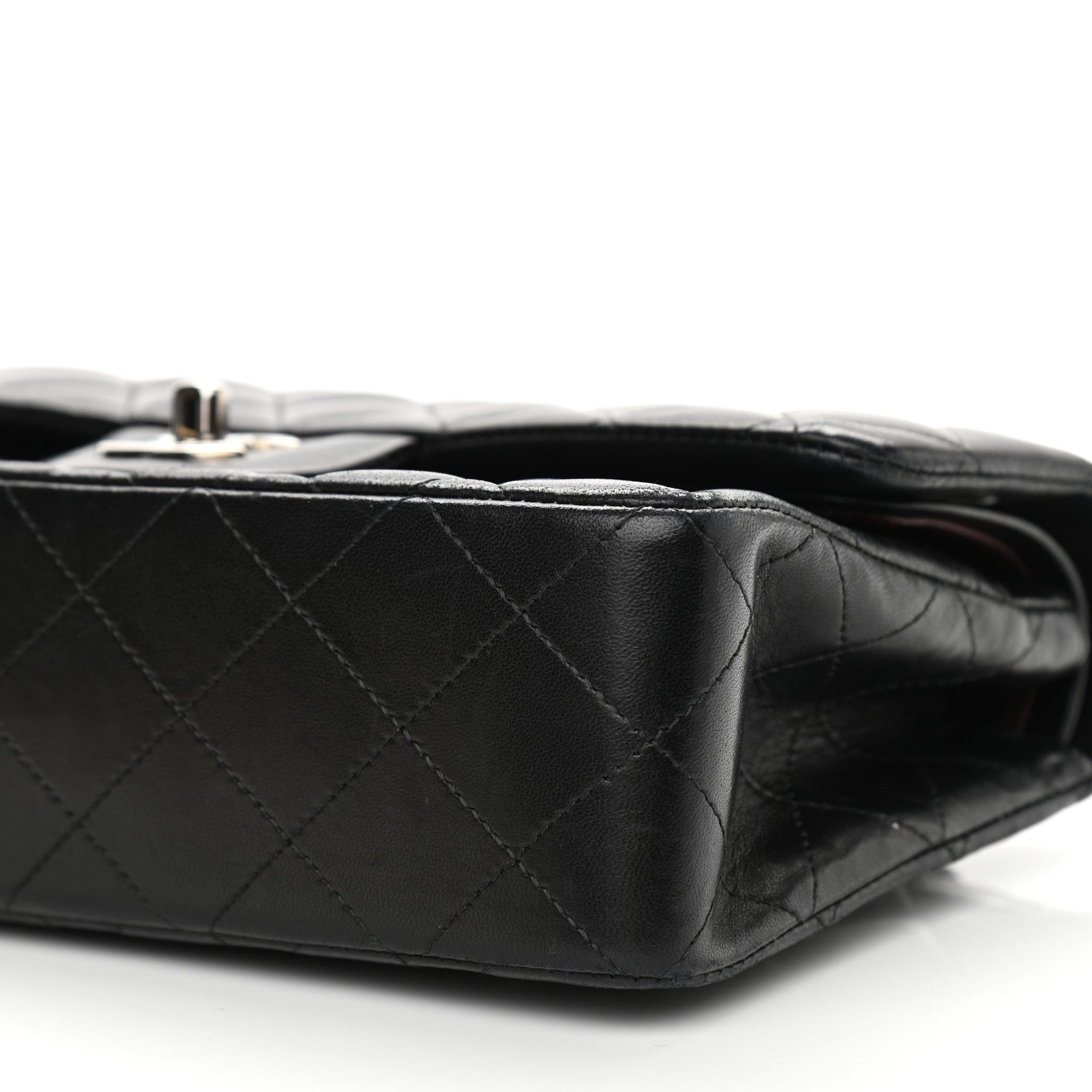 Chanel Lambskin Quilted Small Double Flap Black 10 of 13